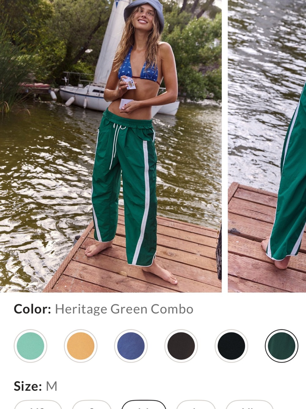 Free People - Champ Is Here Pants in Green